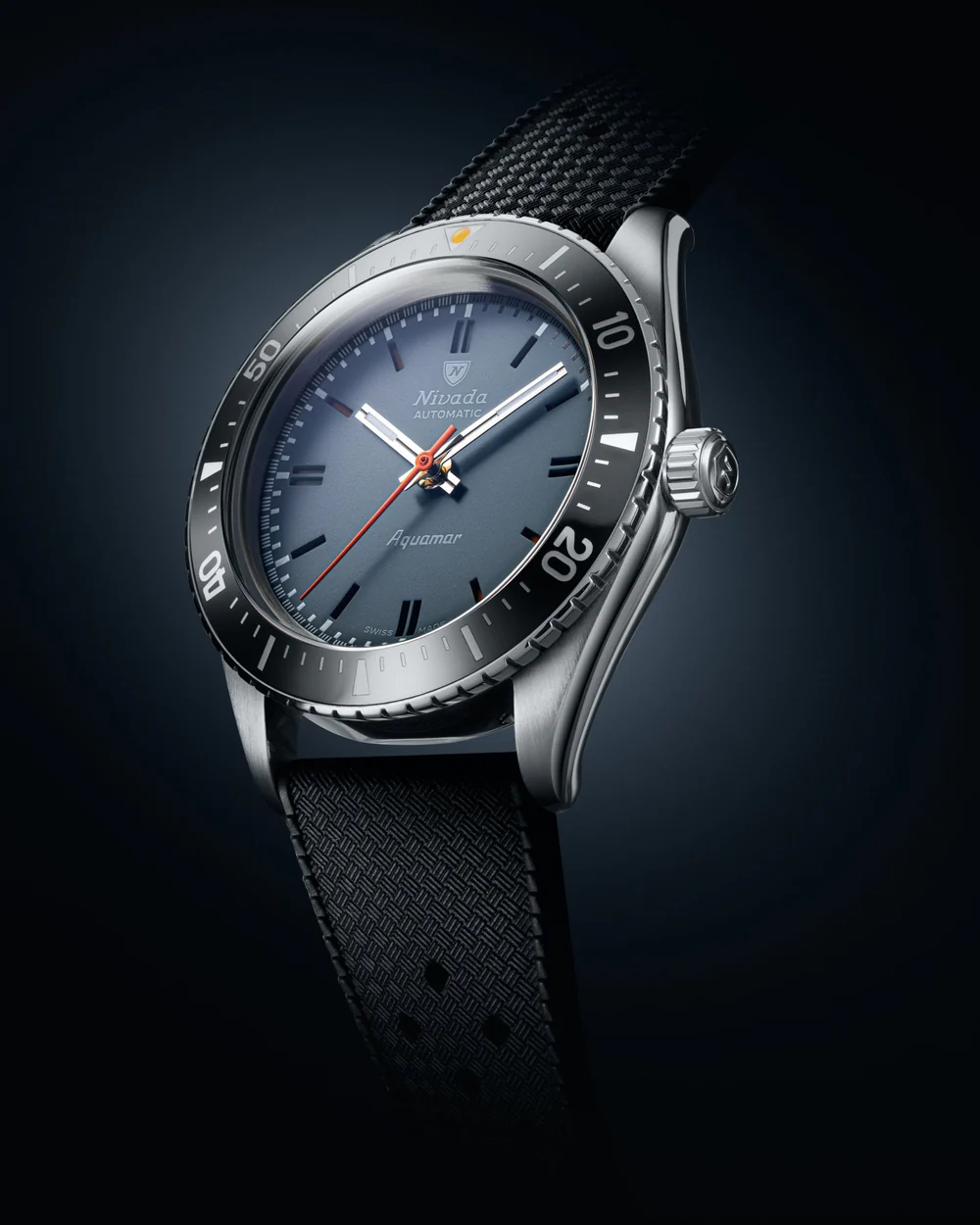 Nivada Grenchen Antarctic Diver Aquamar Grey