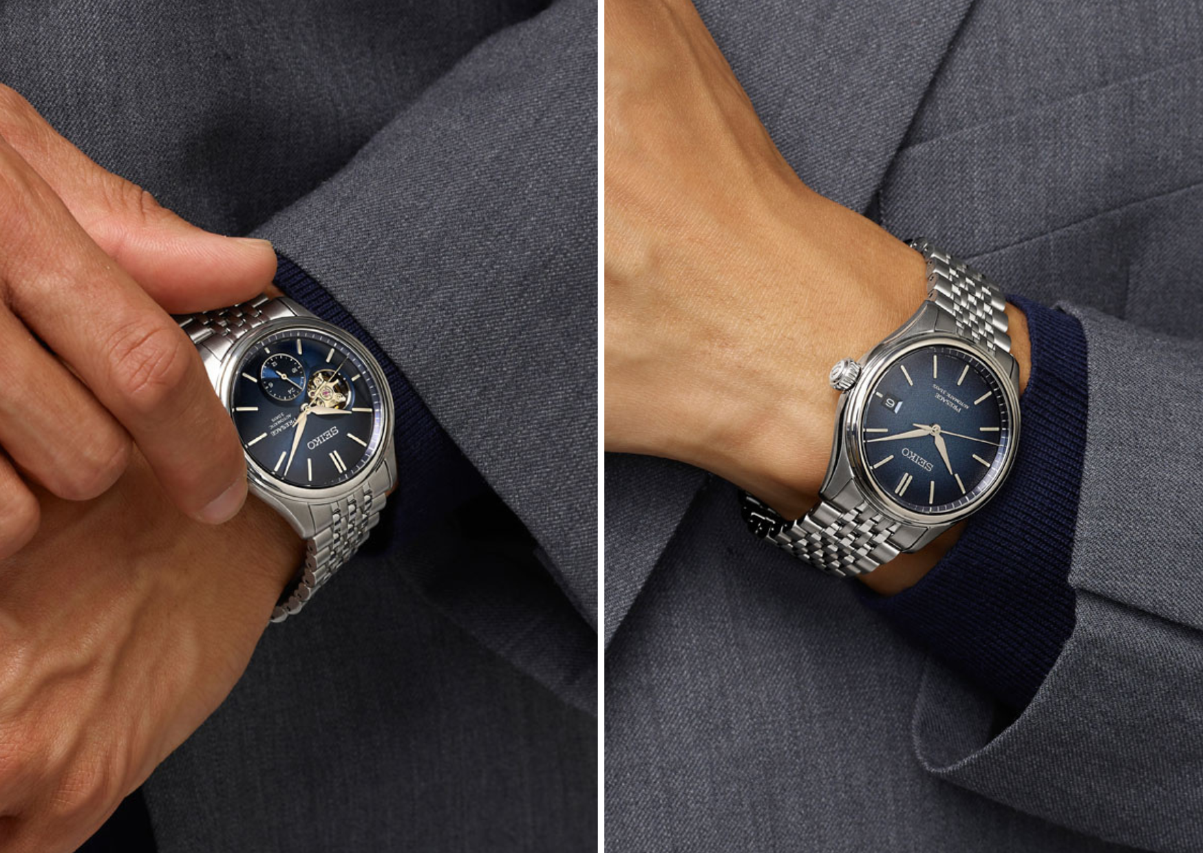 Seiko Presage Classic SPB525 SPB527 Ai‑iro Japan Blue