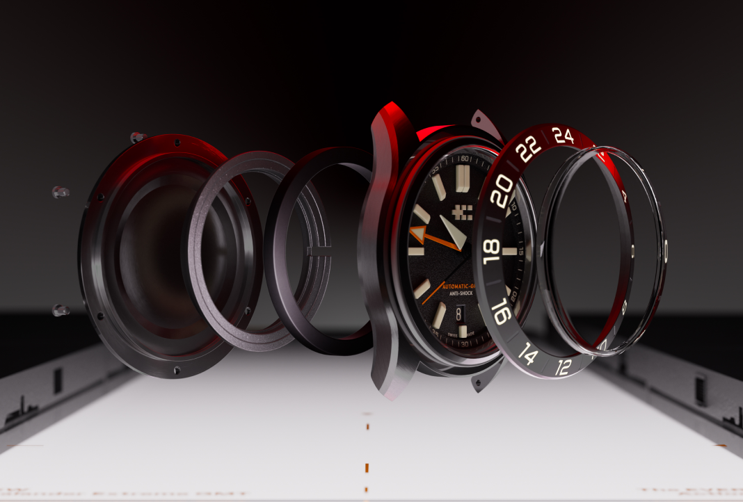 Christopher Ward C63 Sealander Extreme GMT anti-shock system