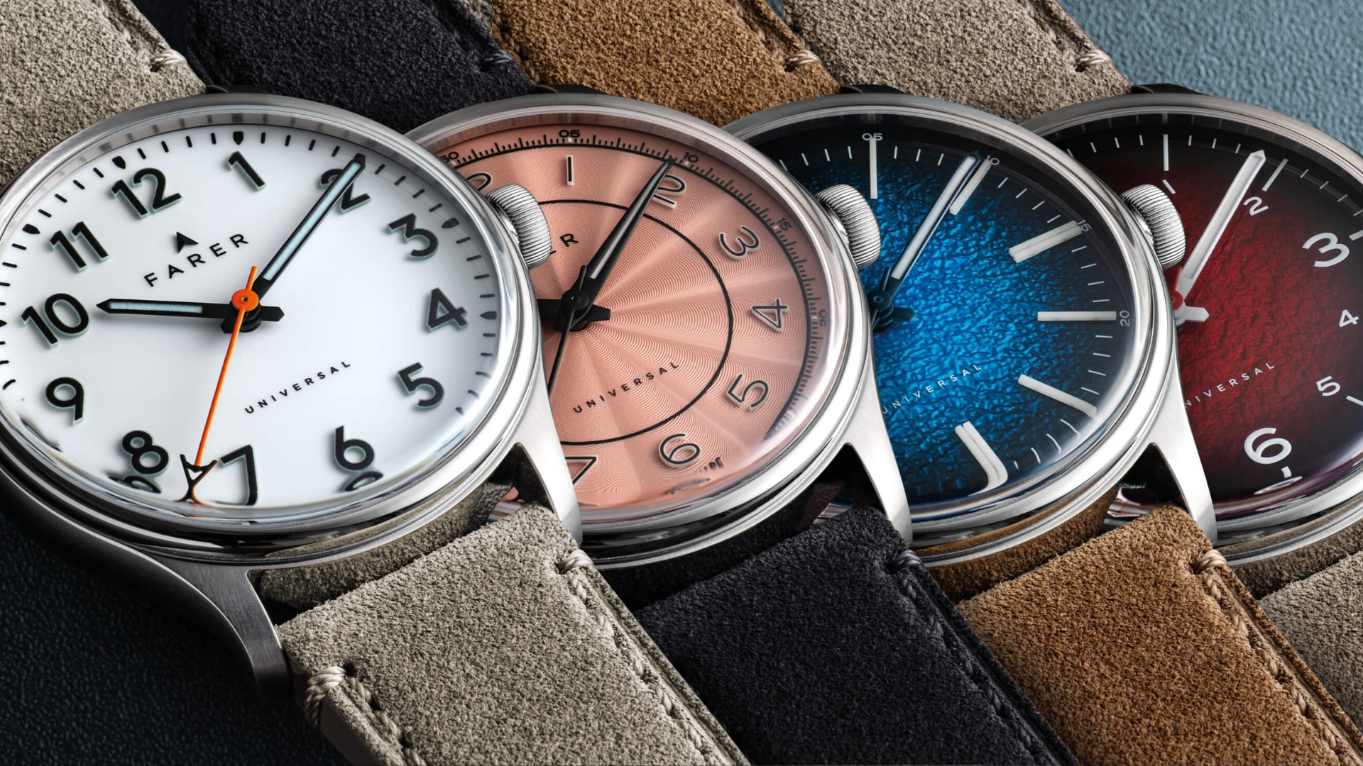 Farer Three Hand Series III lineup featuring Resolute III