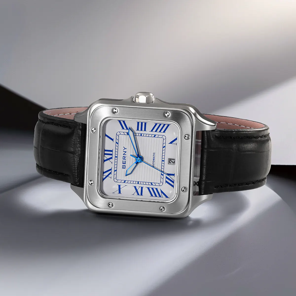 BERNY AM136VM Automatic Tank Dress Watch