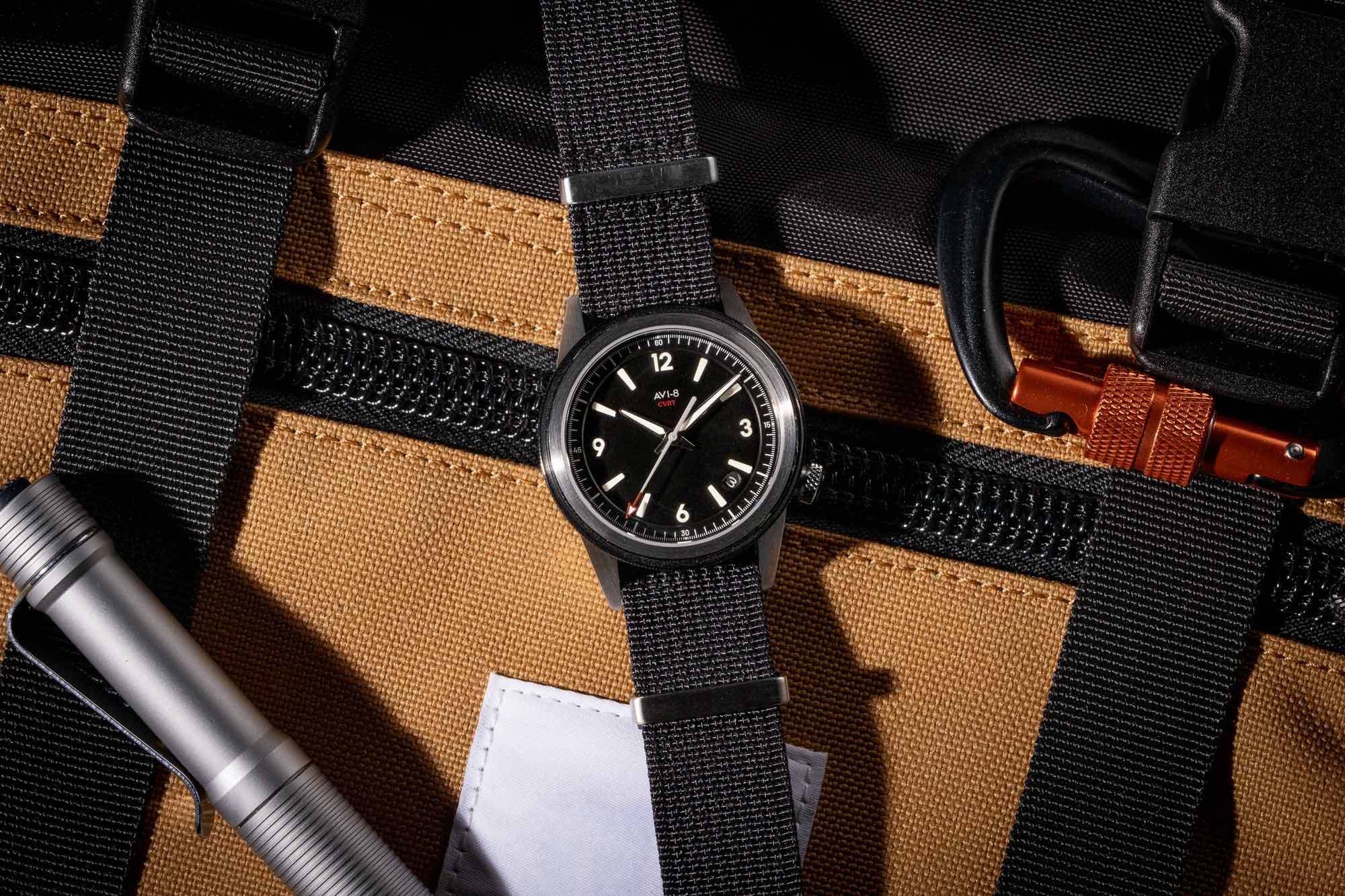 AVI-8 CVRT Automatic on a nylon strap