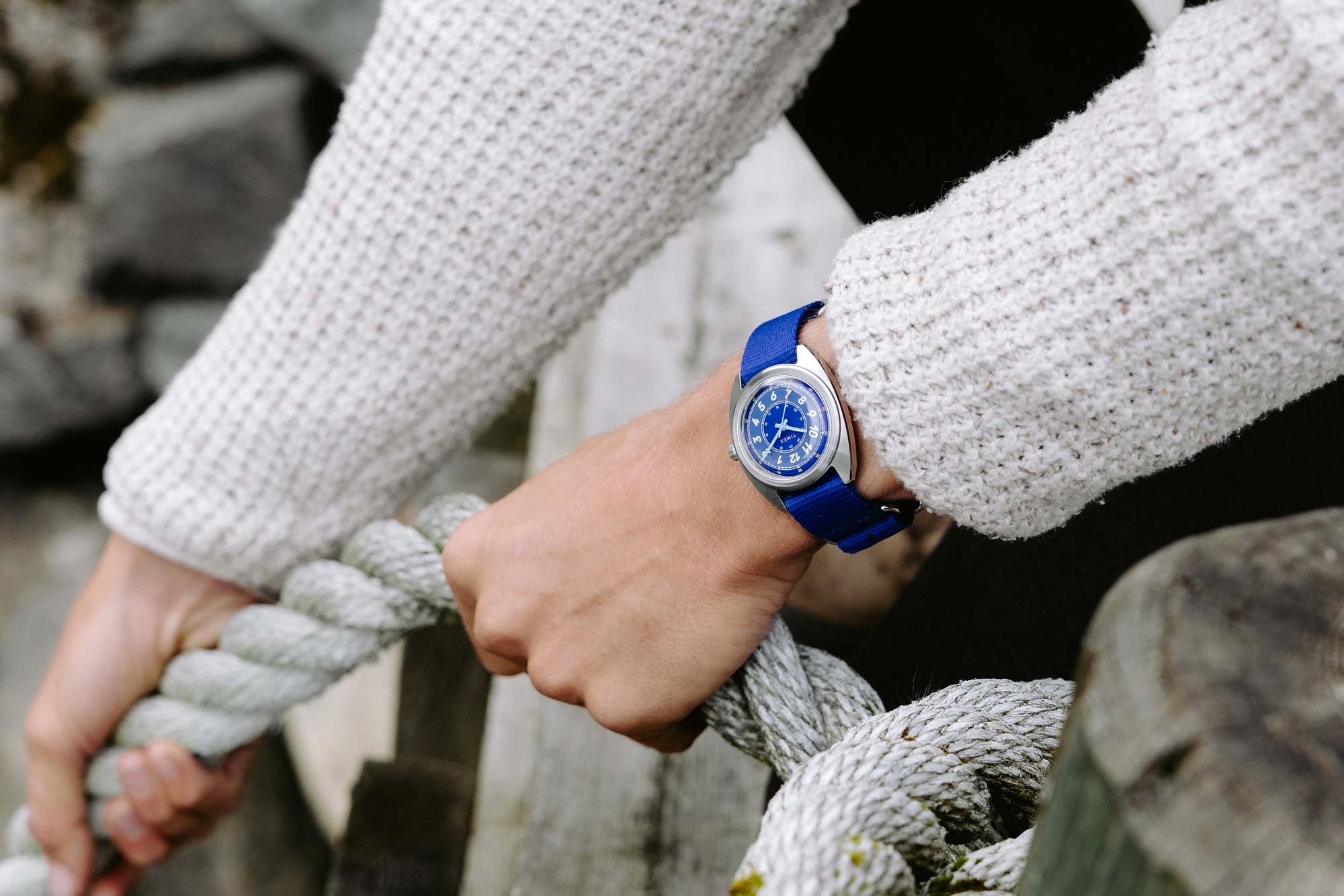 Timex x Worn & Wound Field Watch w/a Twist on wrist