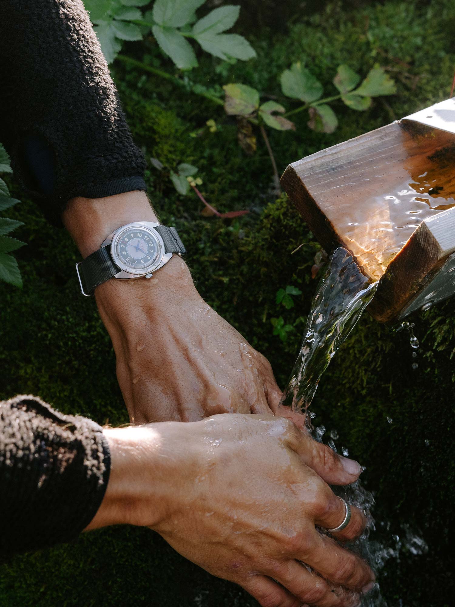 Timex x Worn & Wound Field Watch w/a Twist on wrist