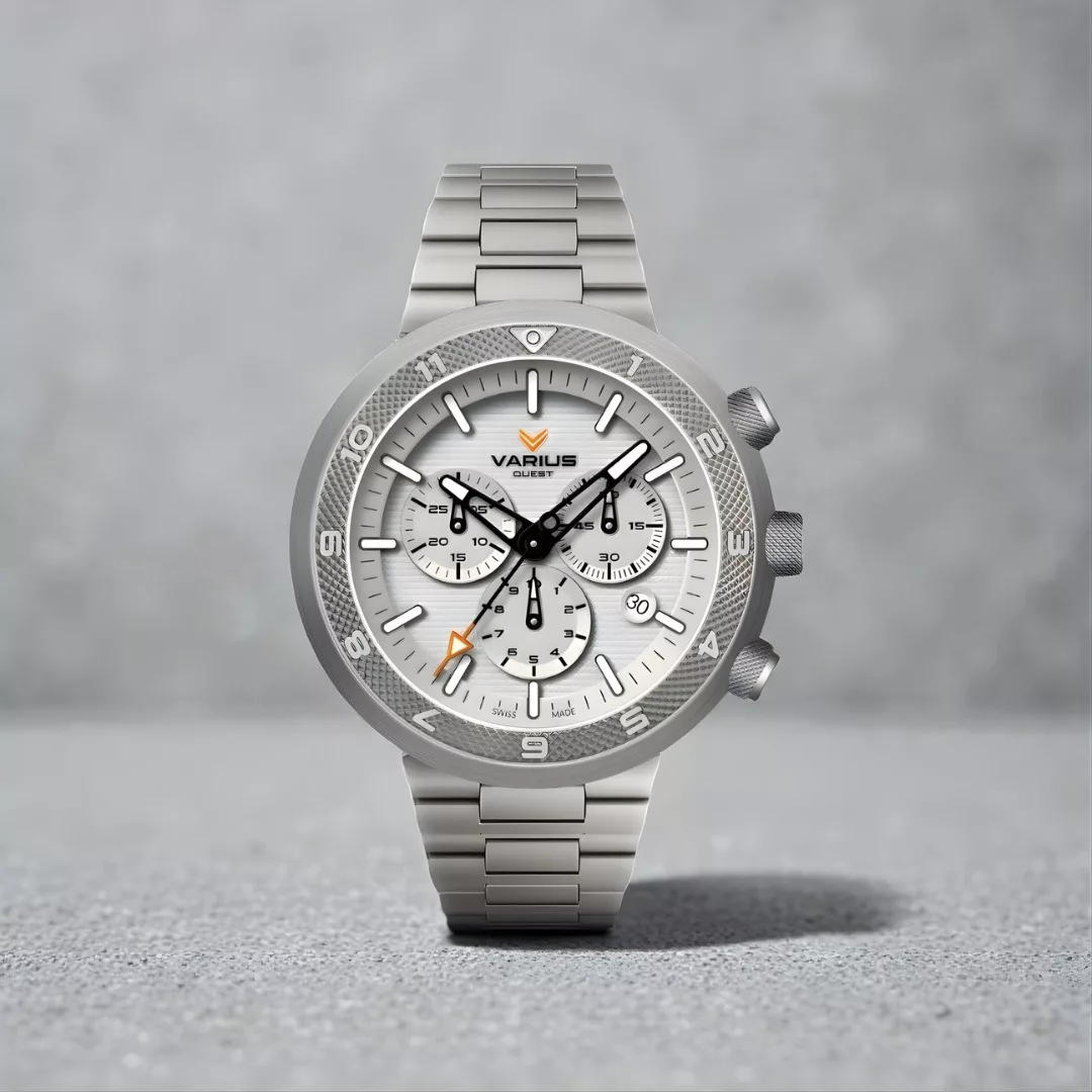 Varius Quest Hardened Titanium Solar Chronograph, Awesome Value