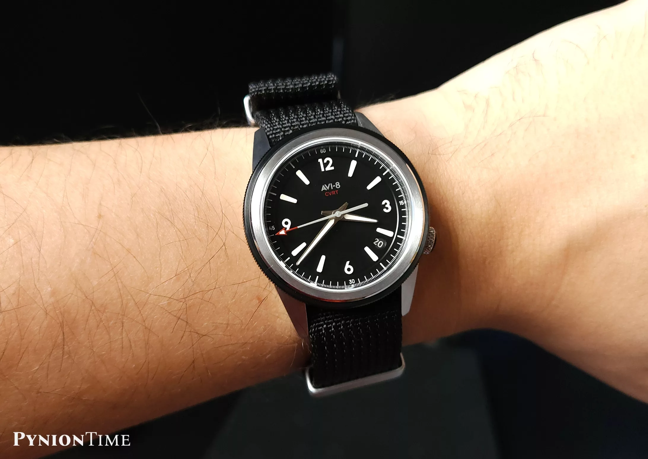 AVI-8 CVRT Automatic wrist shot on a NATO strap