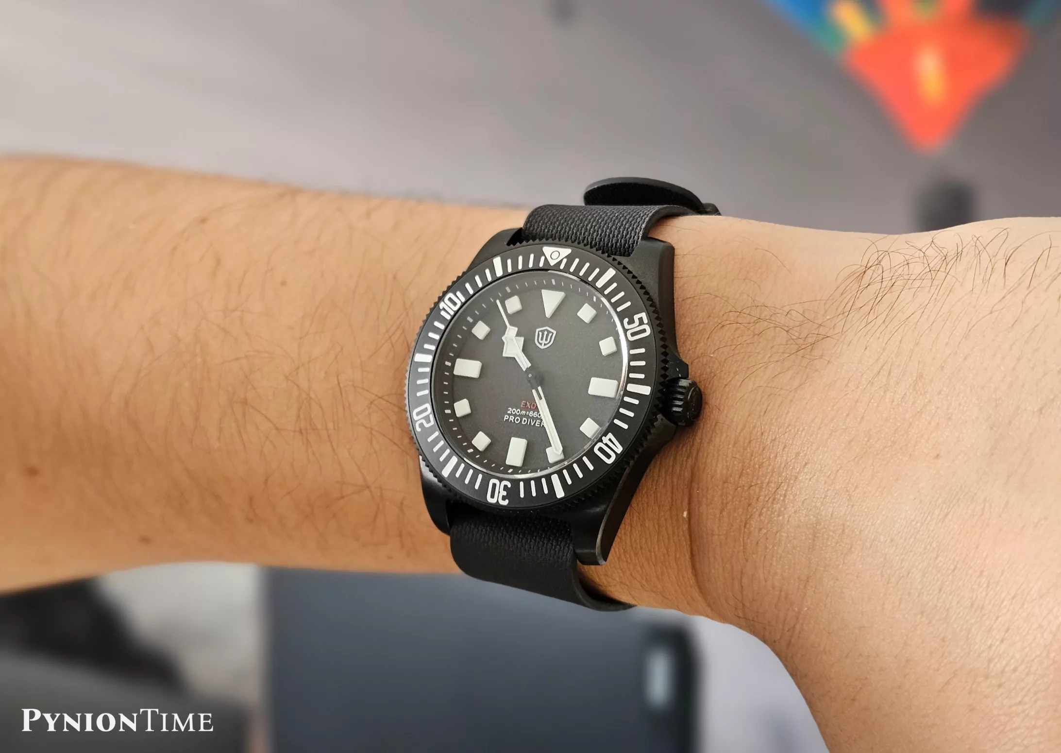 Watchdives EXD 40mm on wrist