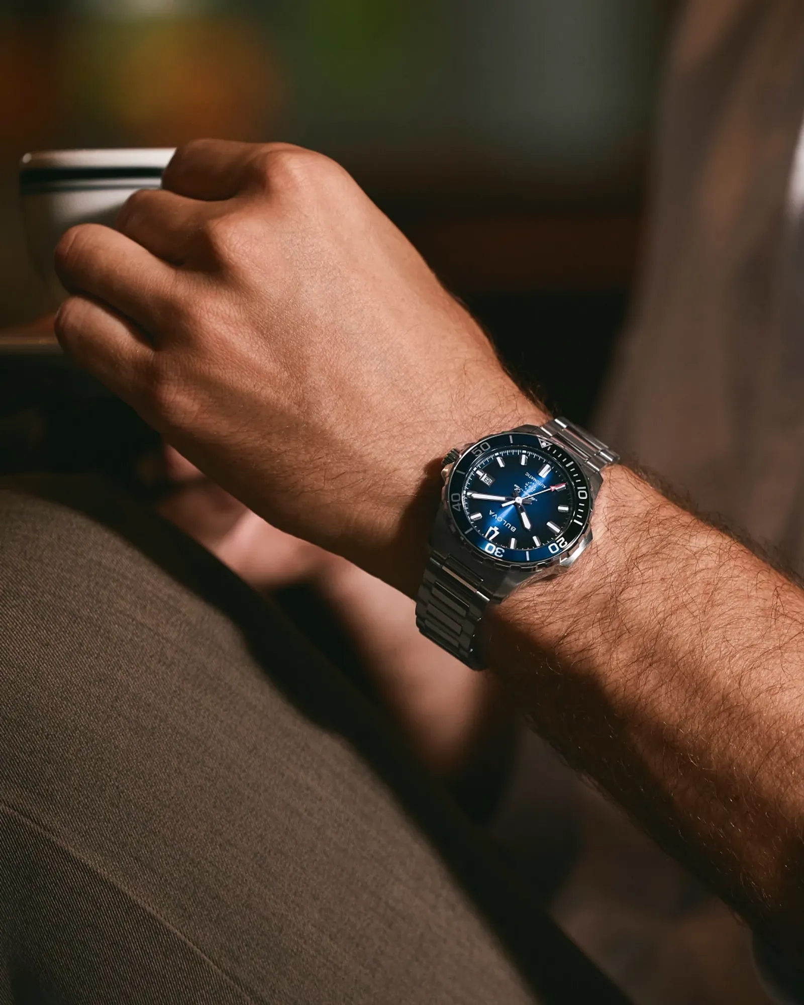 Bulova Marine Star Series B on wrist