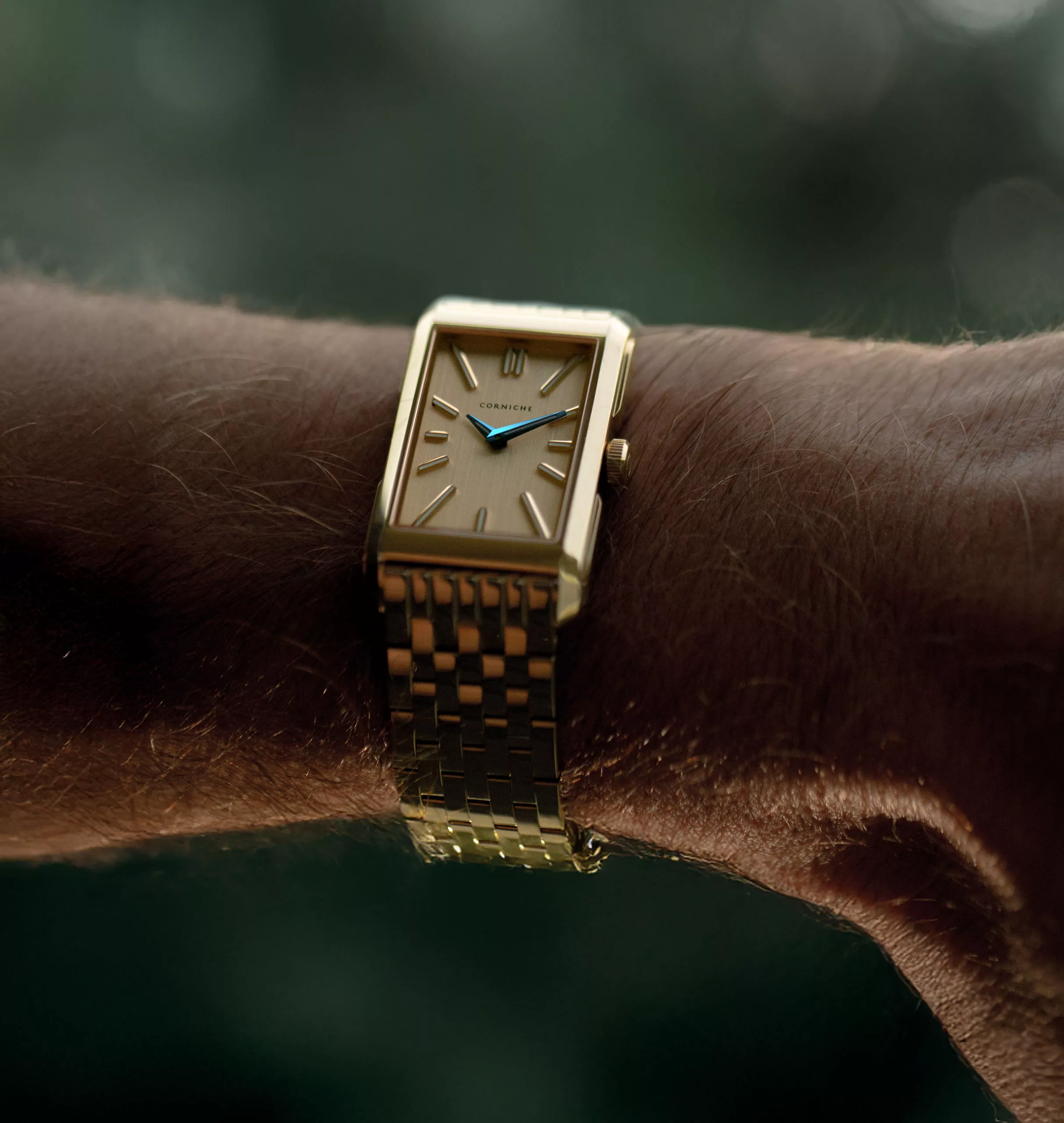 Corniche Yellow Gold on wrist