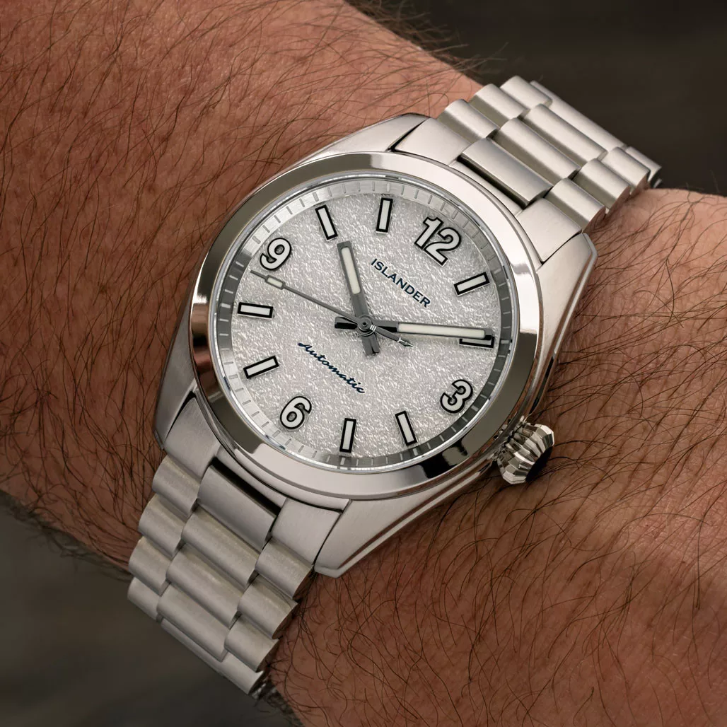 Islander Brookville Calligraphy Edition (ISL-319) on wrist