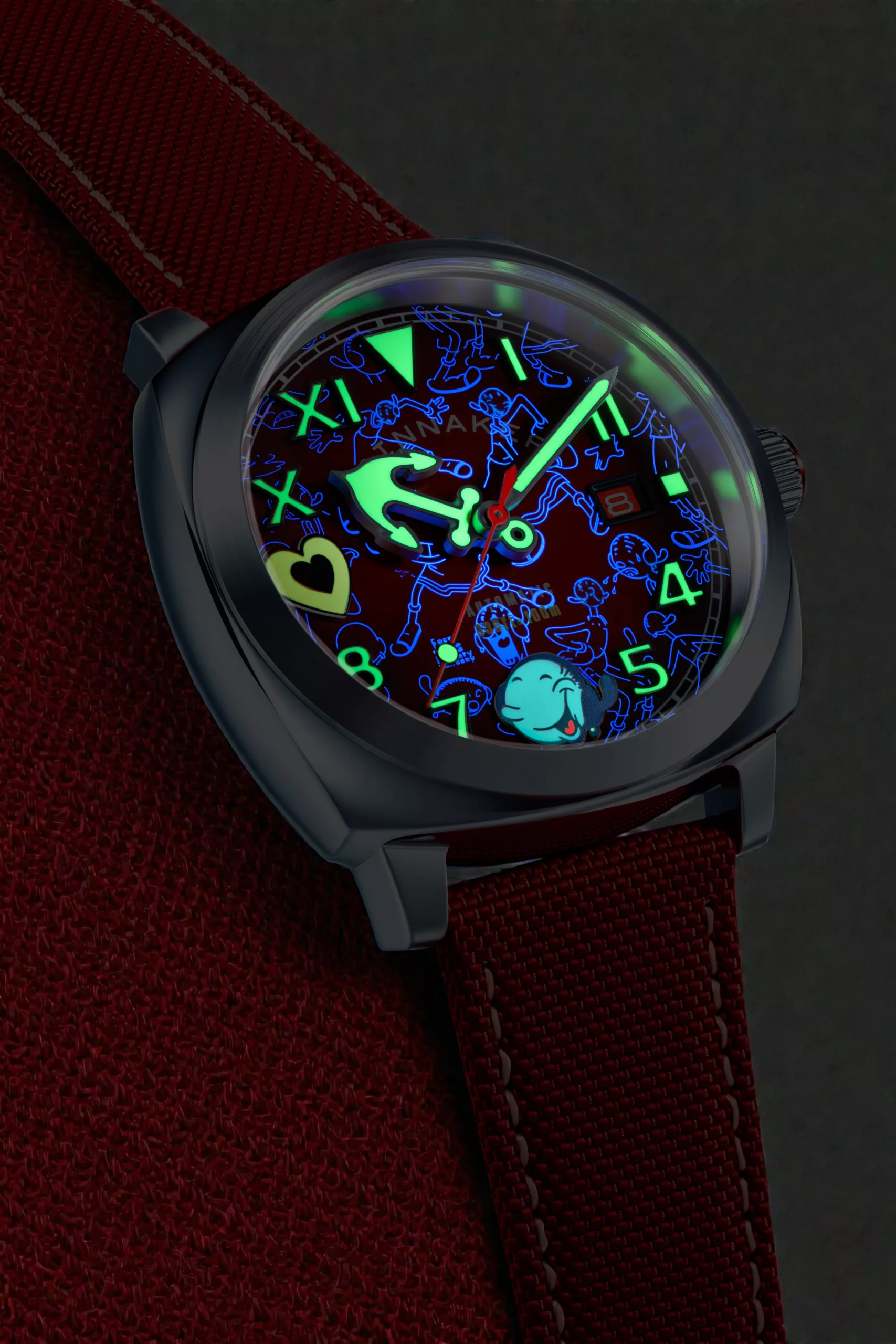 Spinnaker Olive Oyl Red lume shot