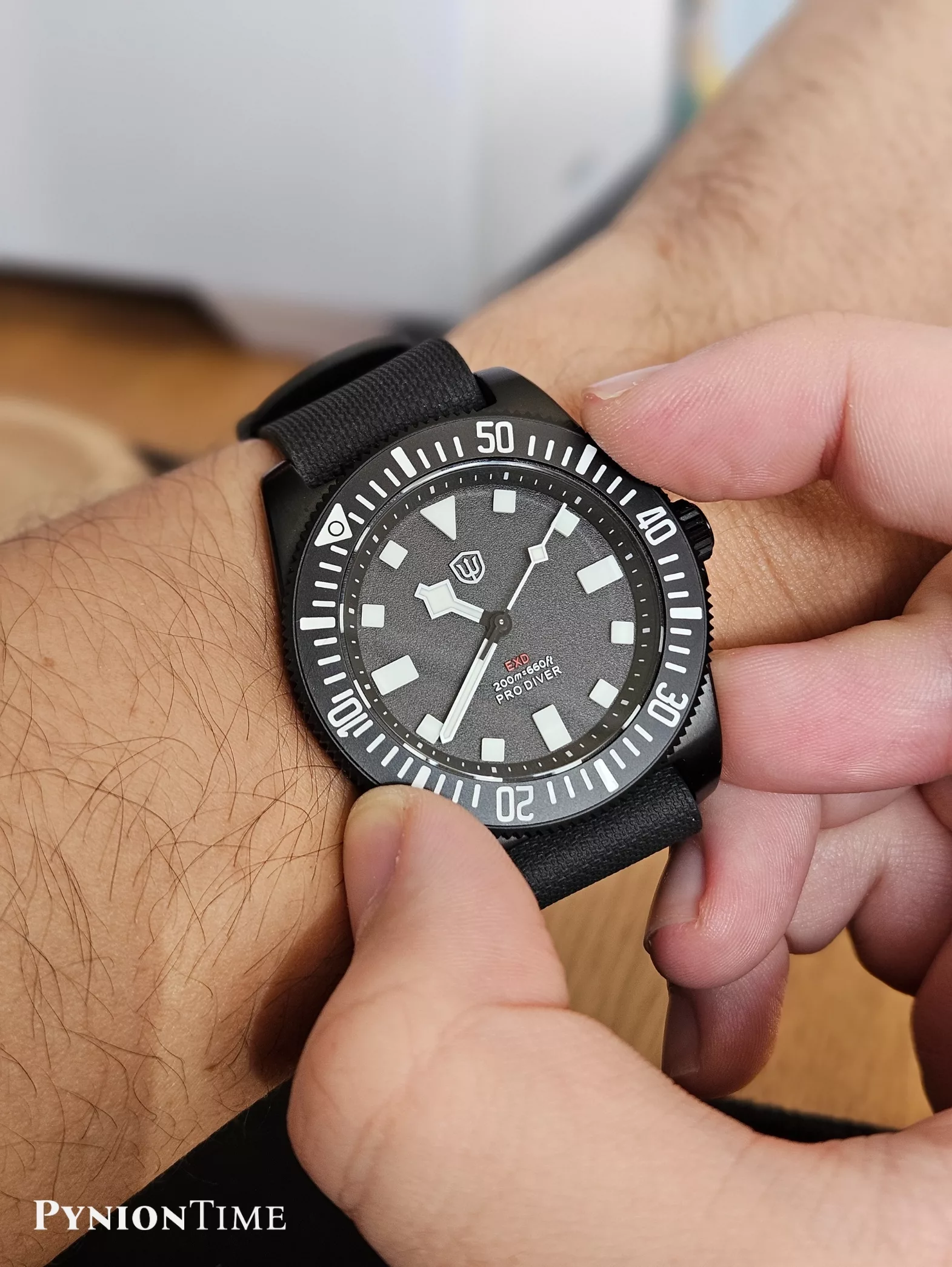 Watchdives EXD 40mm bezel action