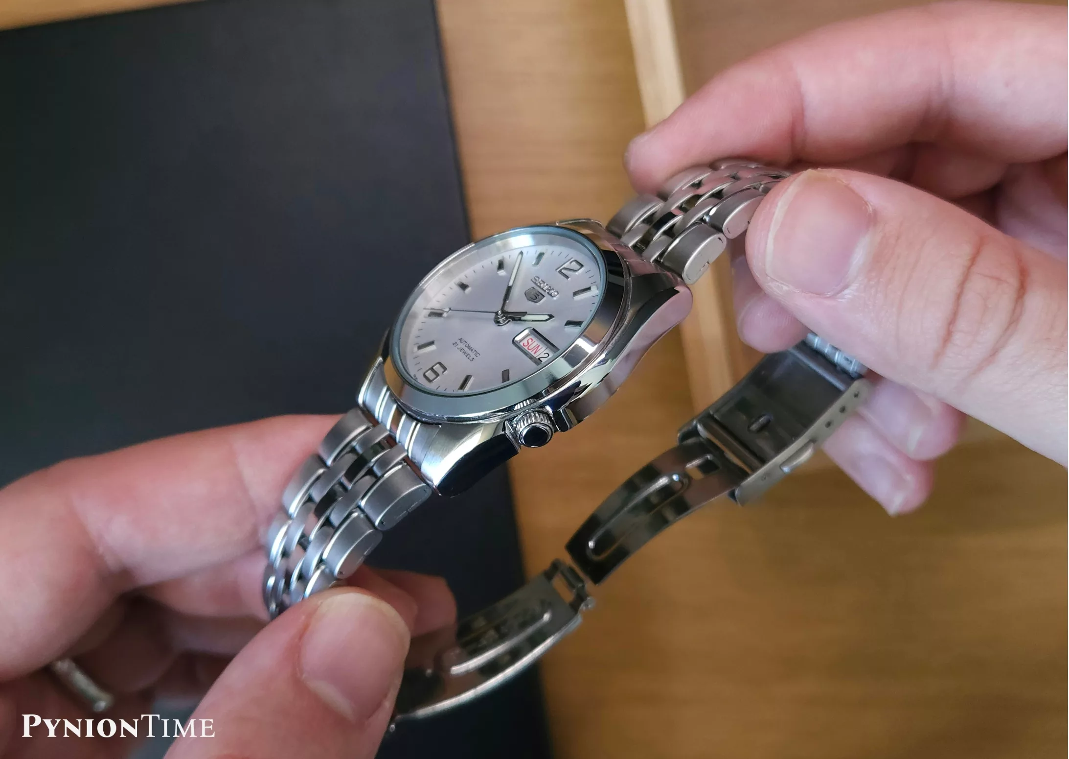 The Seiko SNK385 is only 11mm thick