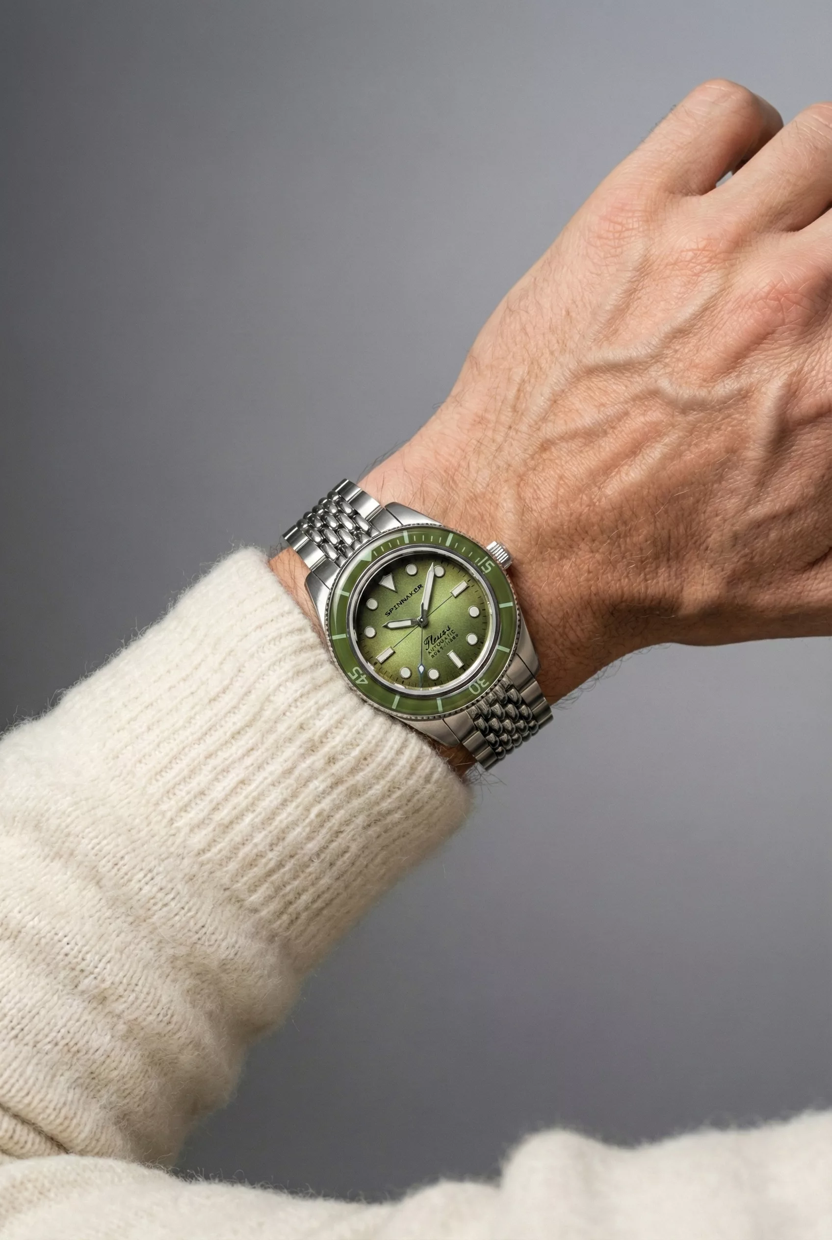 Spinnaker Fleuss 40 Automatic Pine Crest on wrist