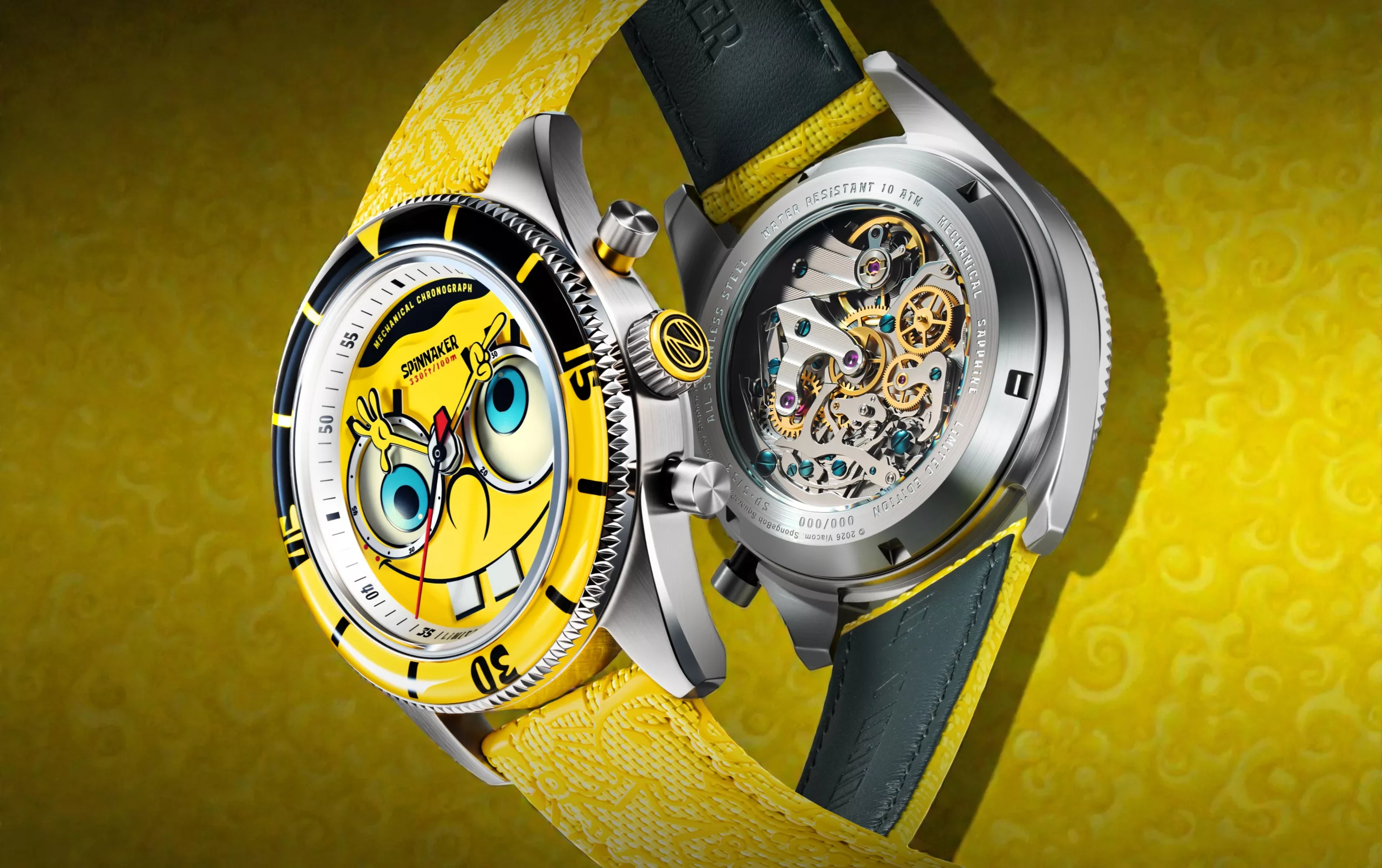 Meet The New Spinnaker Fleuss Mechanical Chronograph SpongeBob SquarePants Eyedial Limited Edition