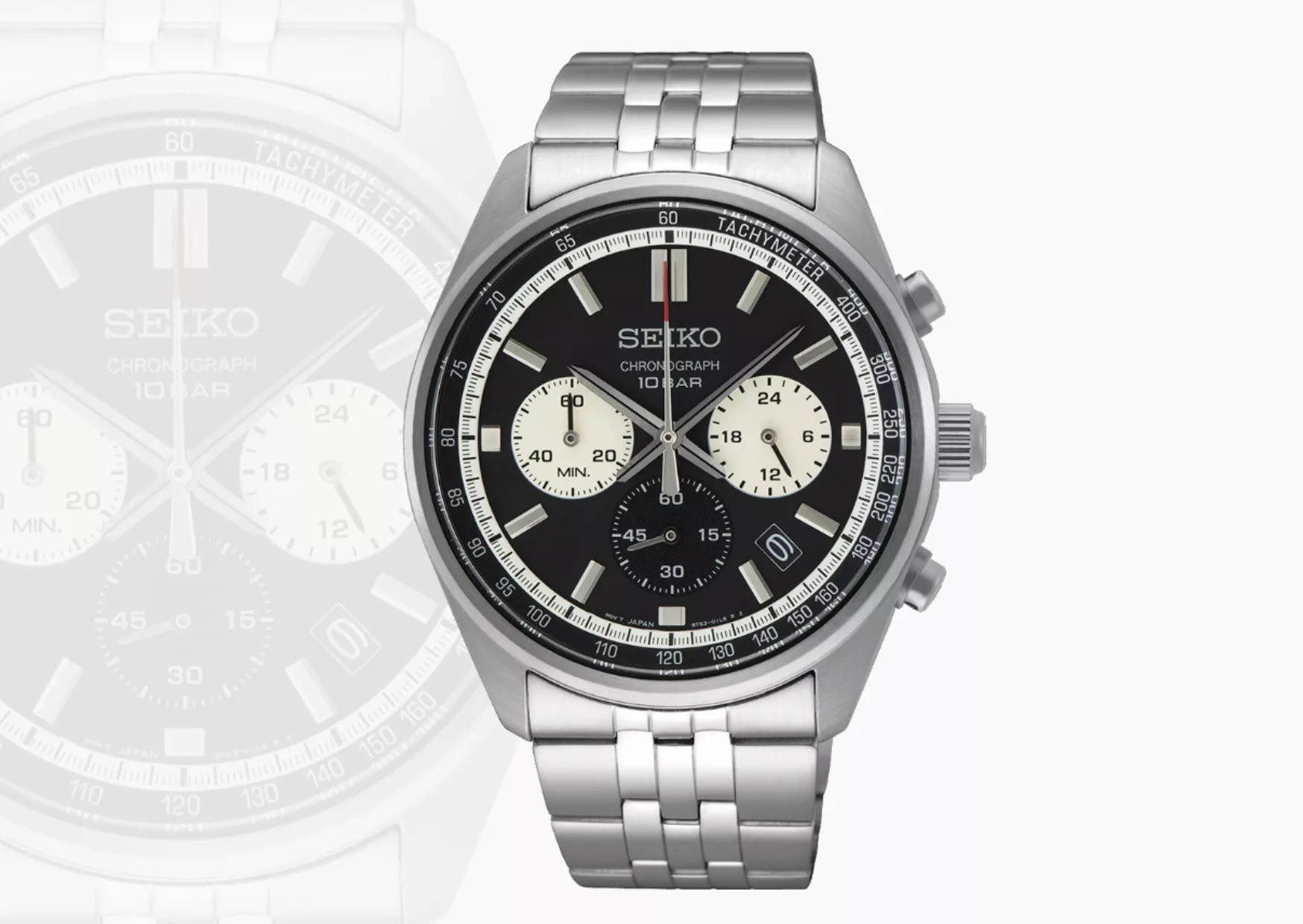 affordable seiko panda chronograph under 300