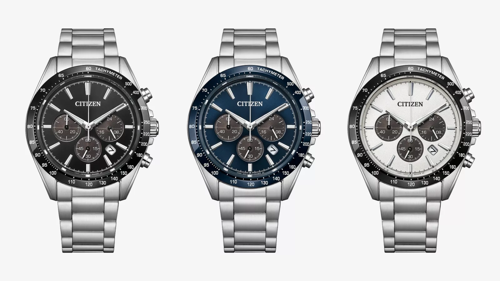 New Citizen Eco-Drive CA47 chronograph