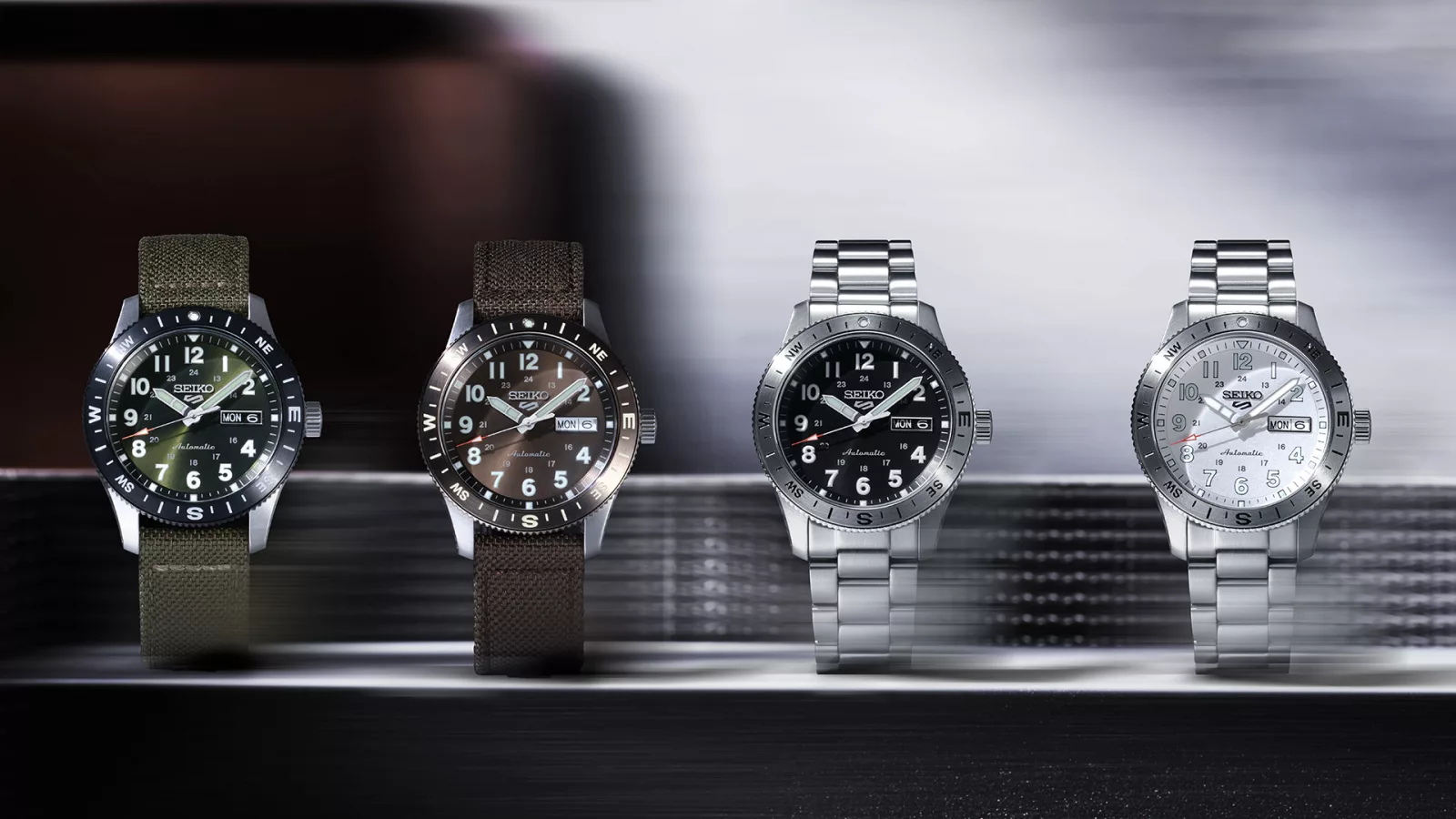 Seiko 5 Sports compass bezel field watch