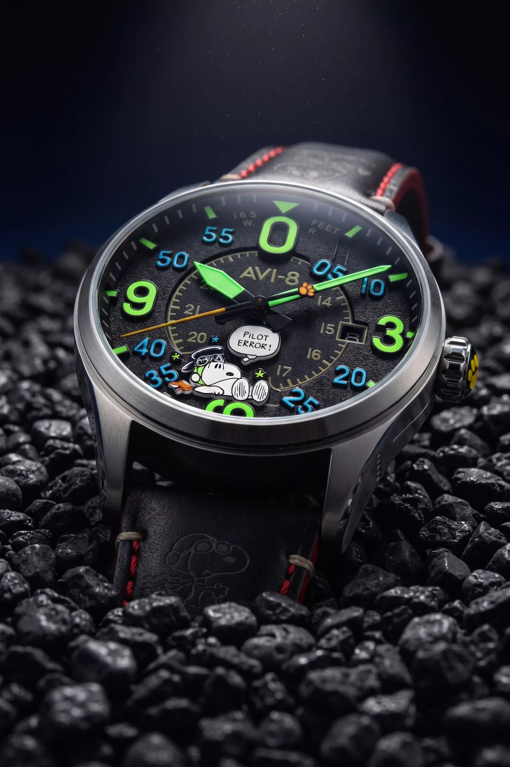 AVI-8 Spitfire Smith Automatic Snoopy Peanuts Flying Ace Pilot Error lume shot