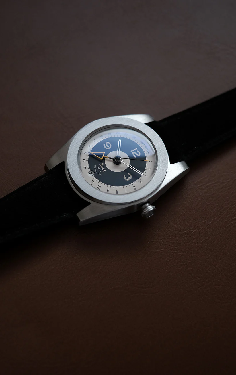 The Lima Watch GMT Transit Tuxedo has got 5 ATM water resistance