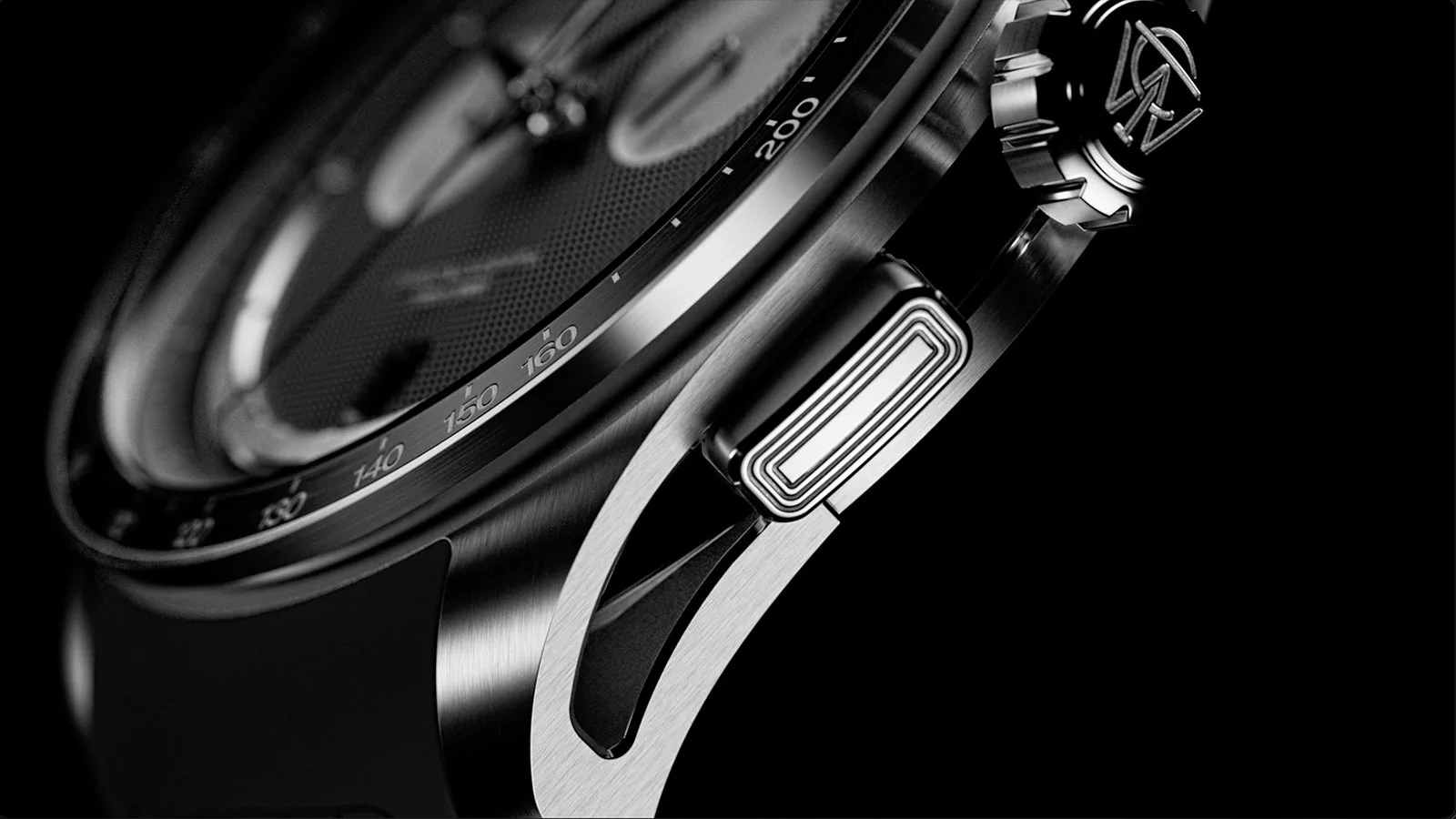 Timex Atelier Chronograph Quartz M1q skeletonized stainless steel case