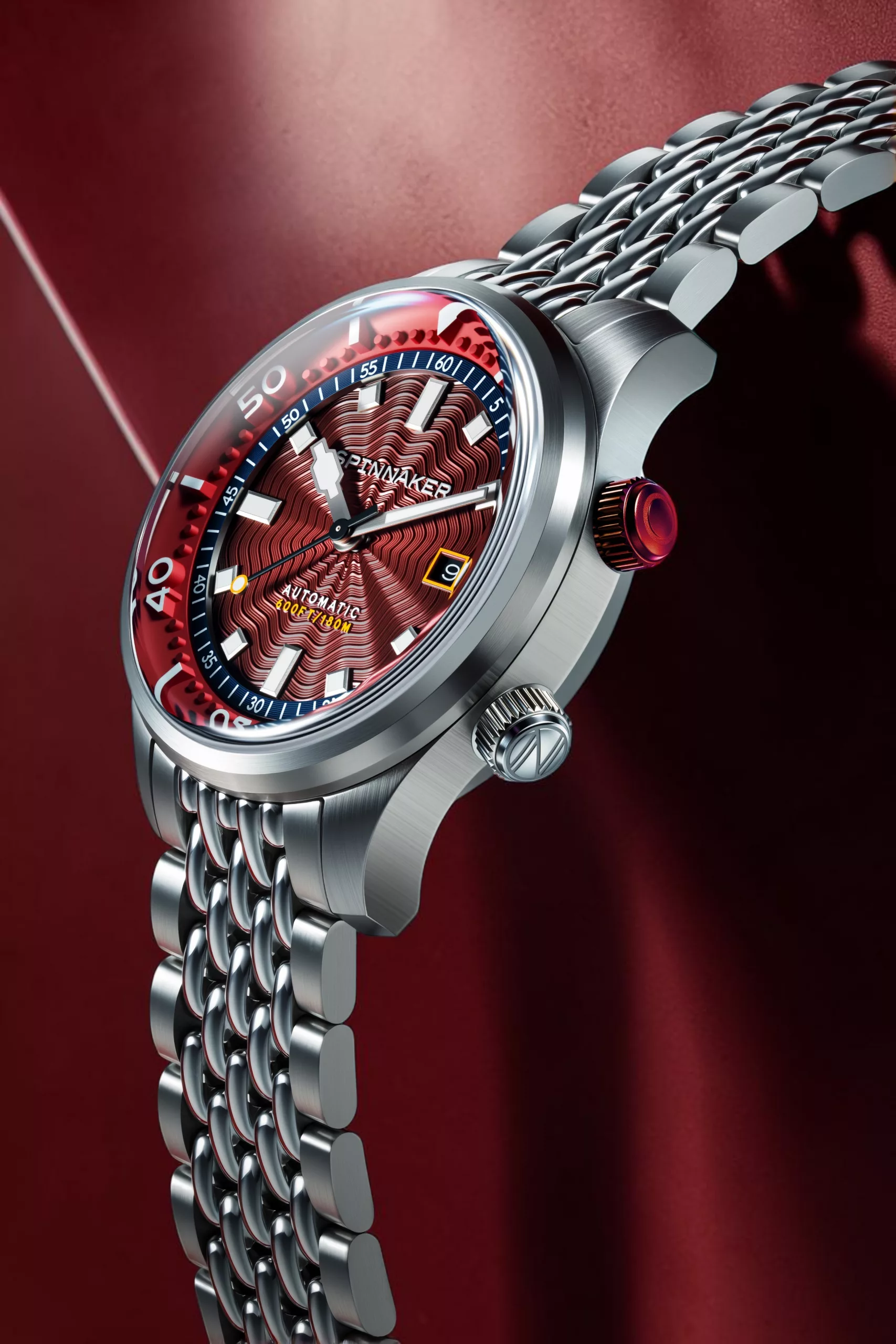 The Spinnaker Bradner uses the same 42mm stainless steel case across all four dial variants