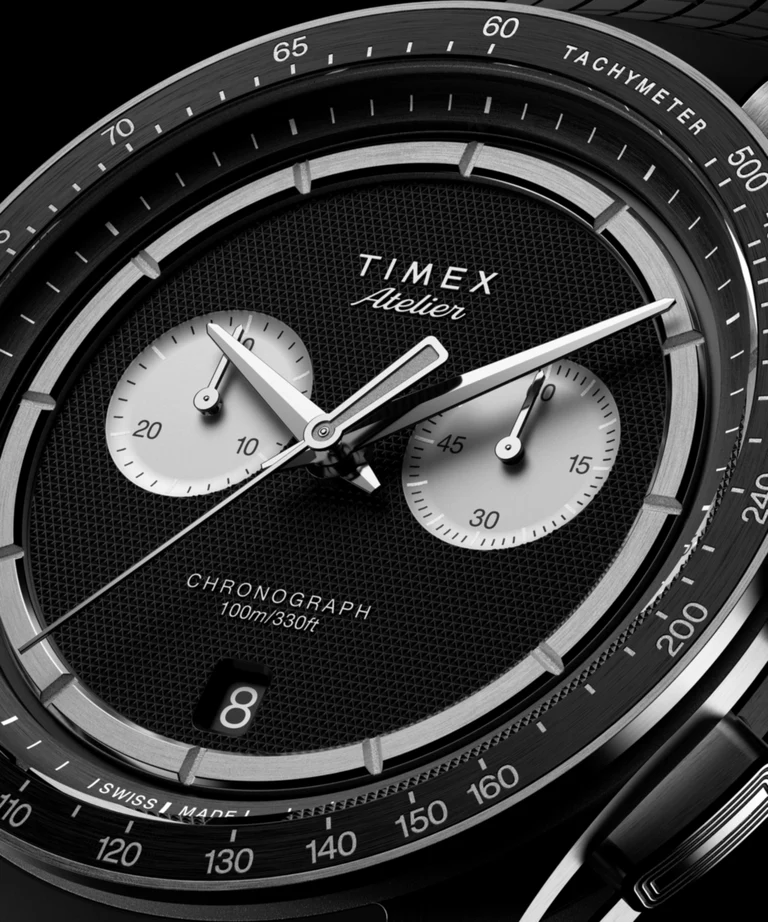 Timex Atelier Chronograph Quartz M1q close-up