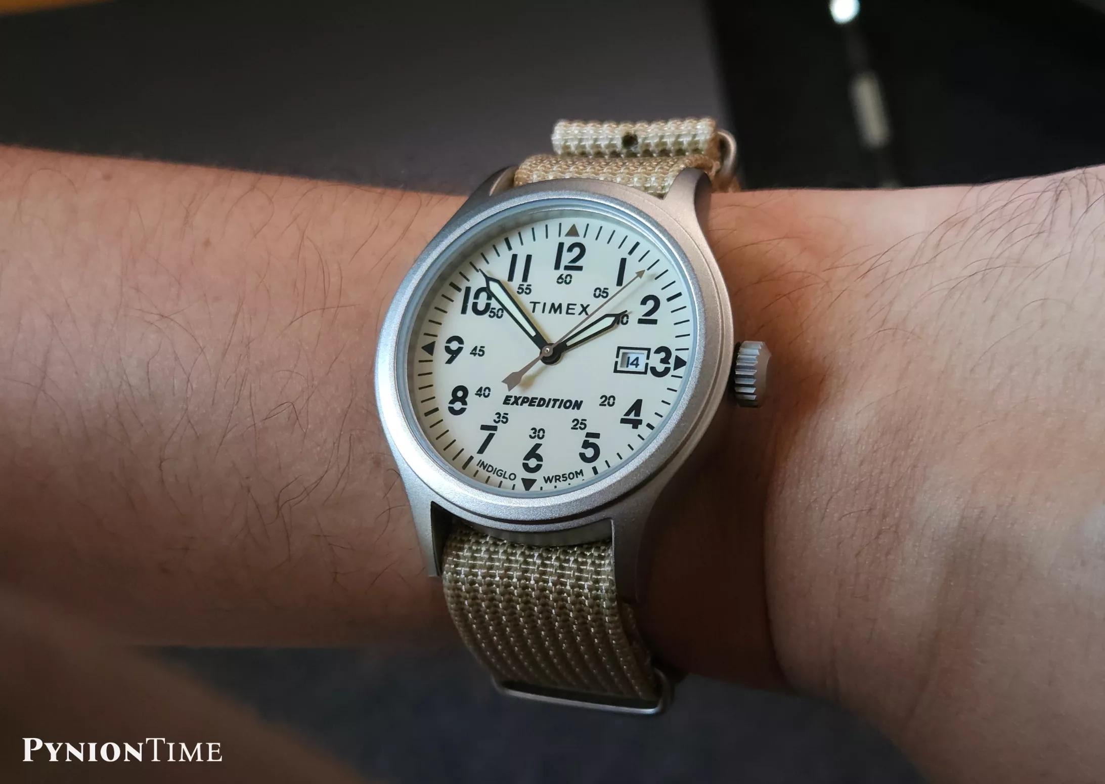The Timex Expedition TW4B30100 has got a lightweight case, helped by its brass construction