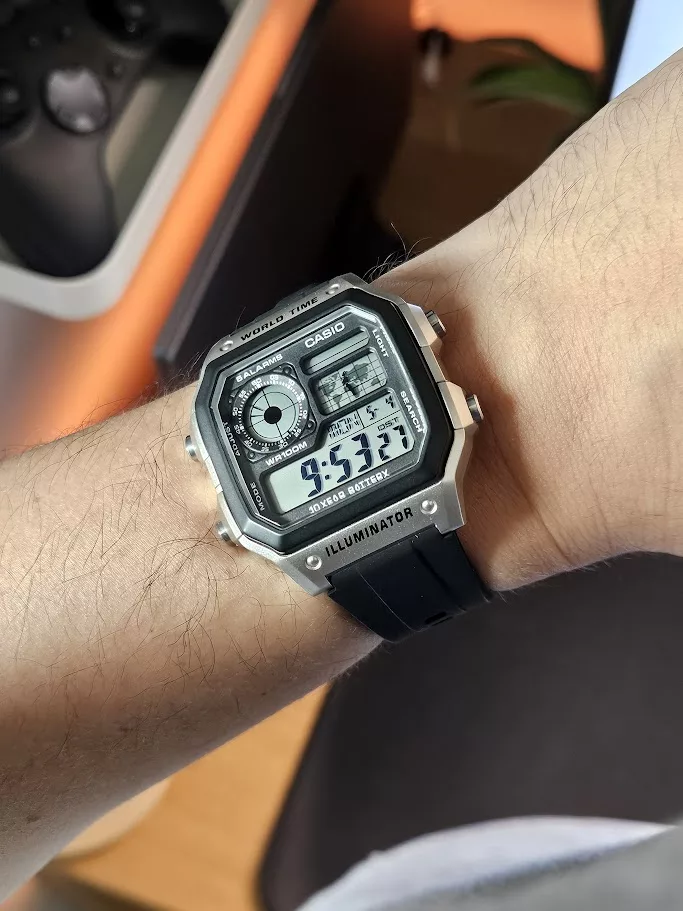 Casio AE-1200 "Royale" on a rubber strap