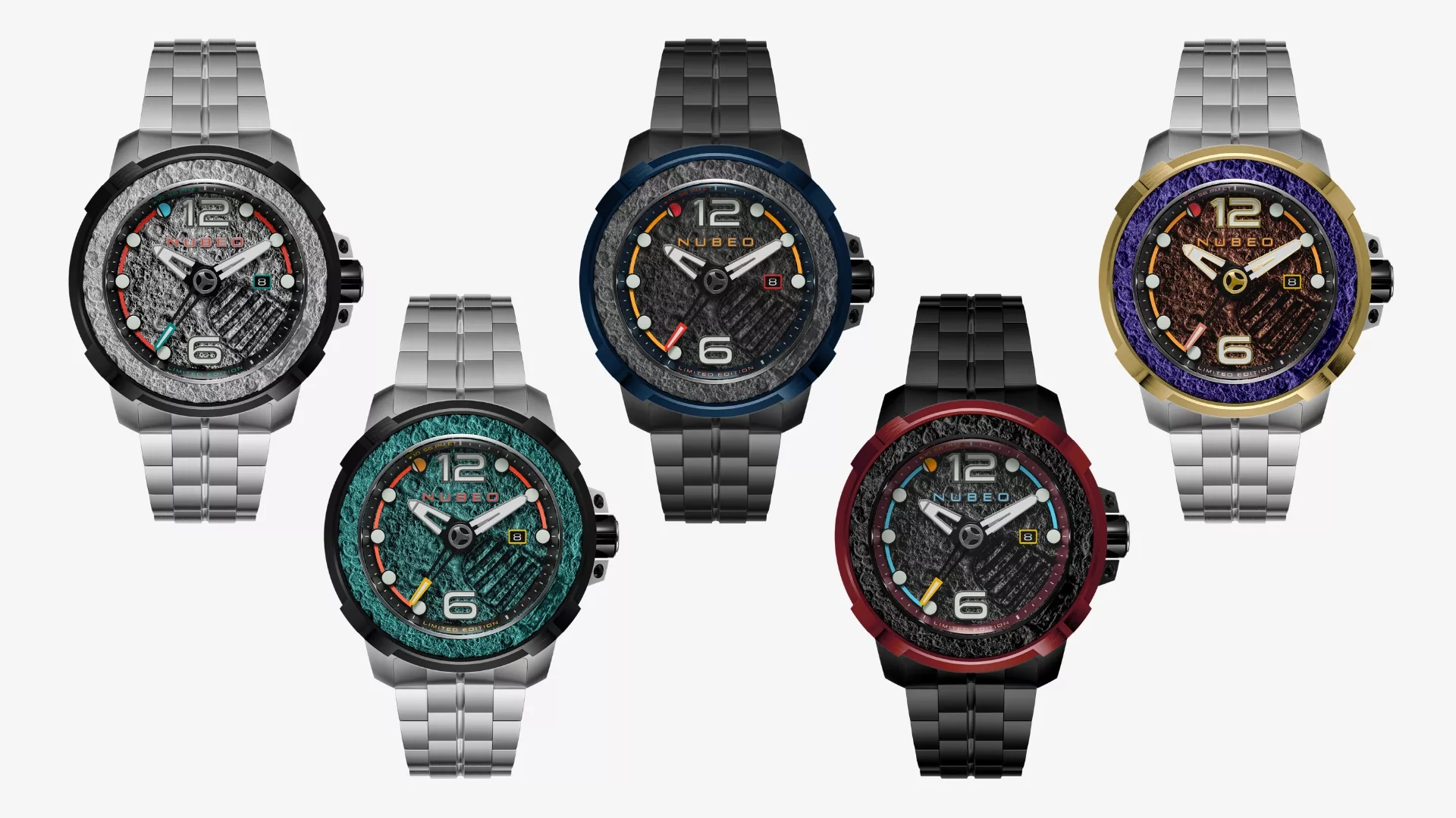 The collection has five color variants, each limited to 100 pieces worldwide