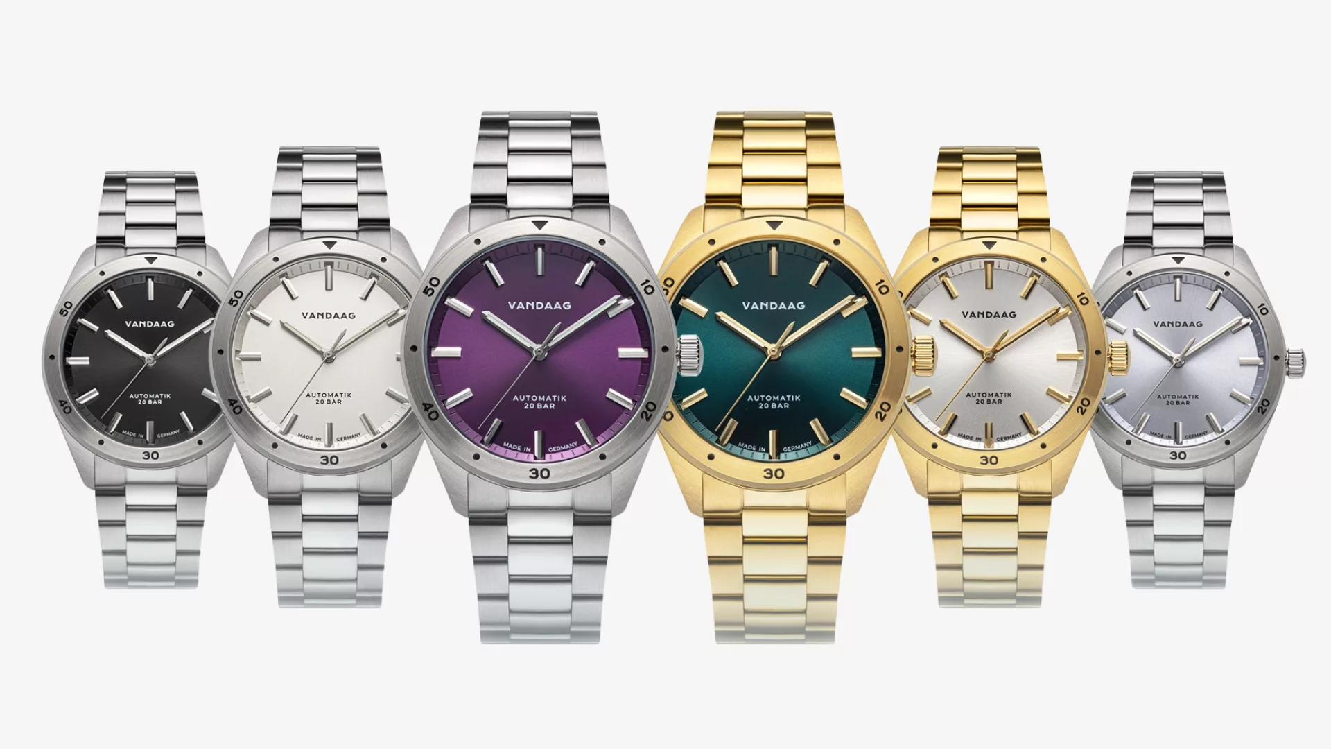 The REEV-D uses a fixed faceted bezel and sunburst dial for a cleaner everyday look