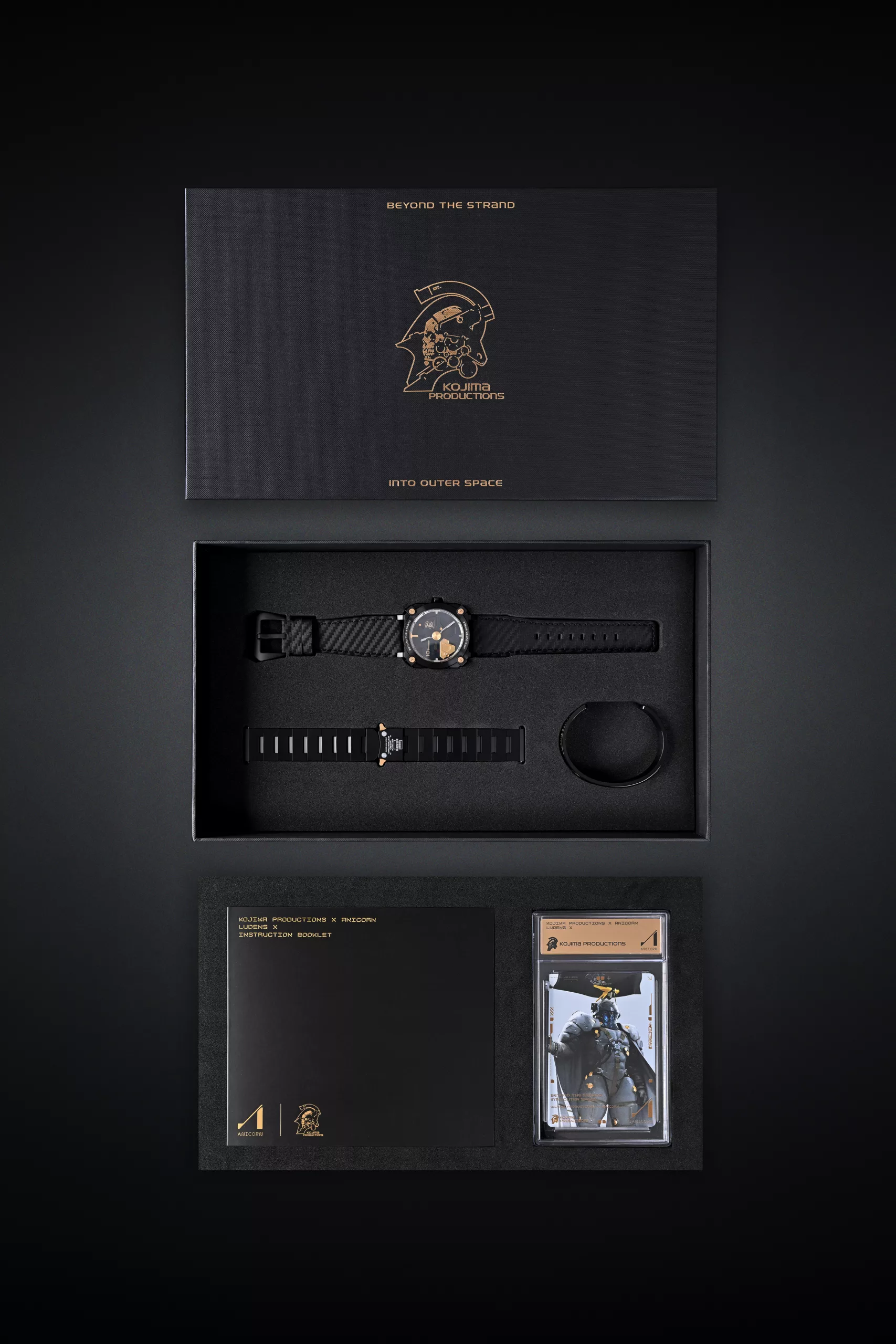 It comes with a numbered metal warranty card sealed in its own display case