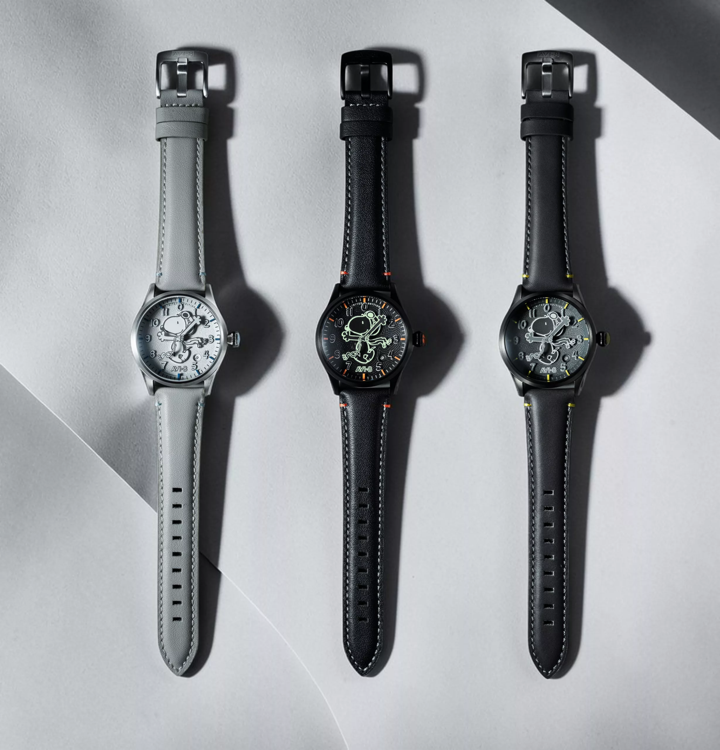 It has a grayscale dial across three colorways: Cloud Cover, Obsidian Ace, and Grey Glider