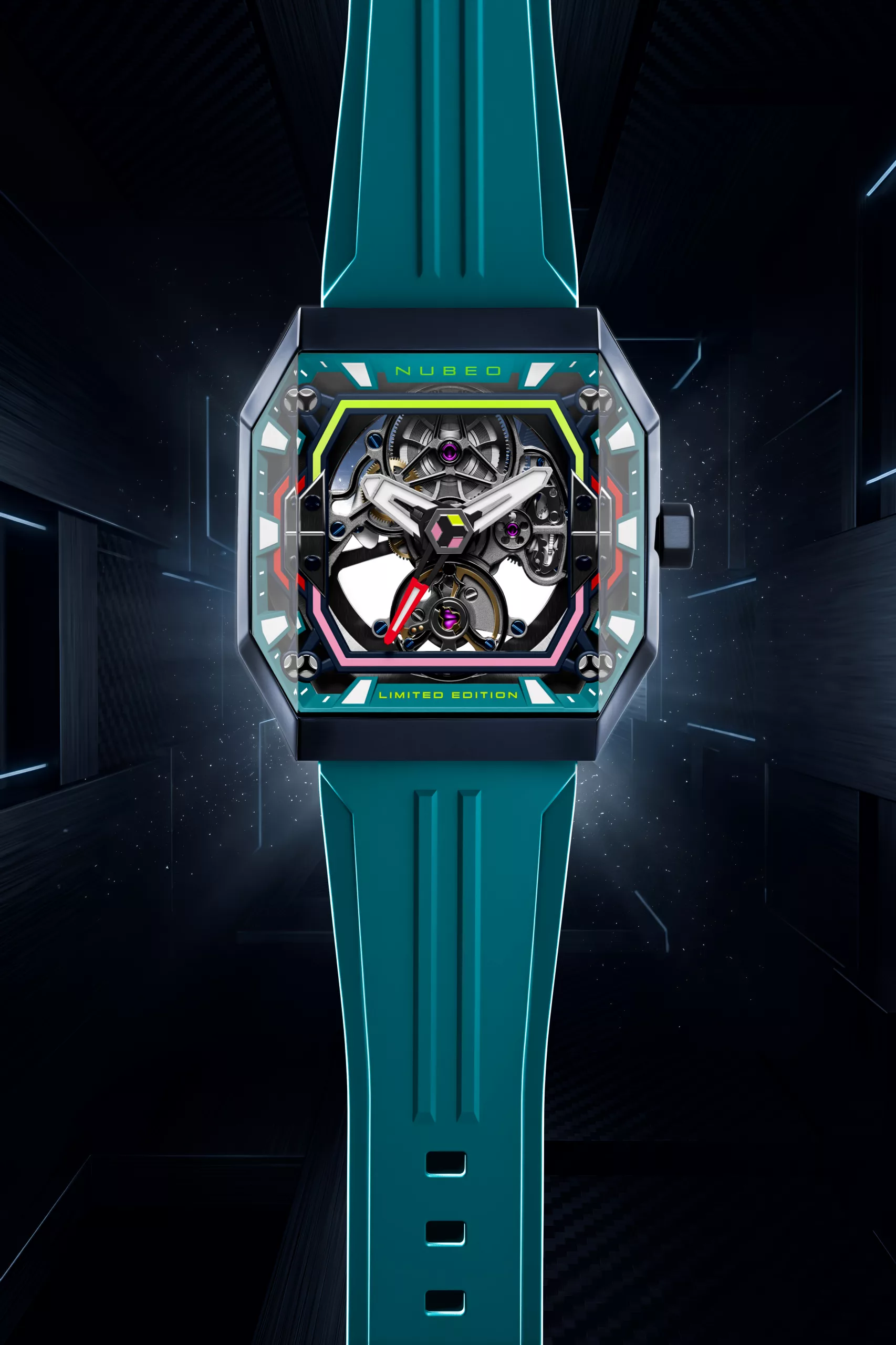 It measures 41mm across and 14.75mm thick, in a stainless steel case