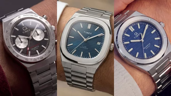 Timex integrated bracelet watches