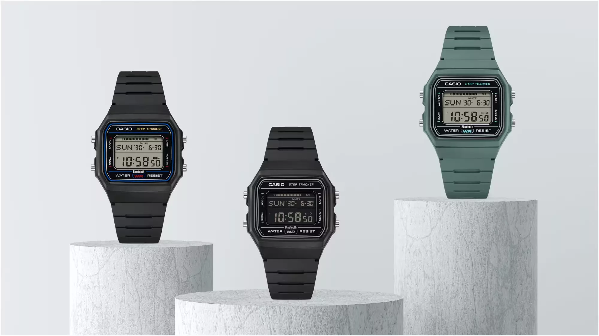 It comes in three colorways at launch, two black variants and one green, all sharing the same case