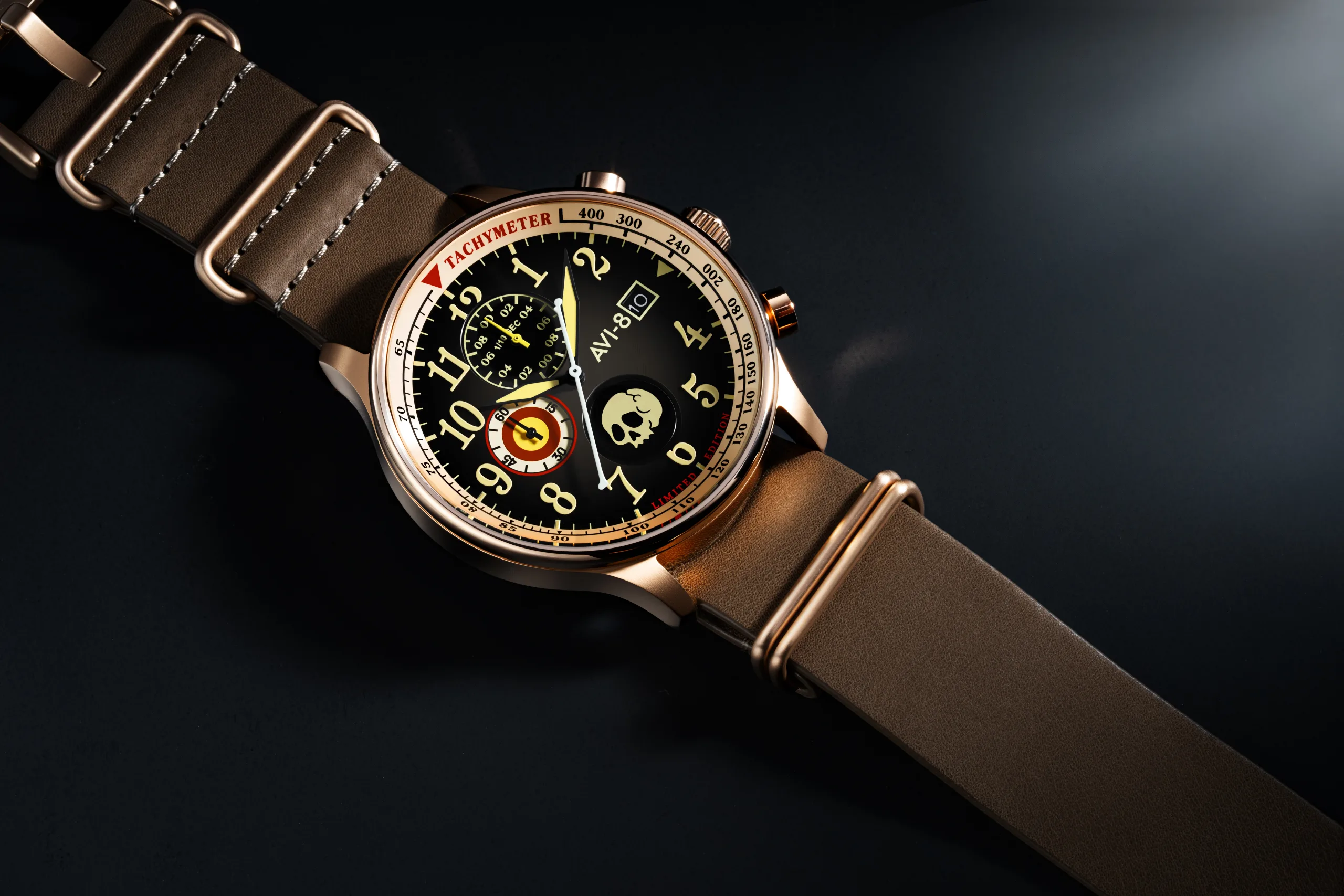 AVI-8 Hawker Hurricane Classic Chronograph 1924US Mr Skelly: A Memento Mori Watch