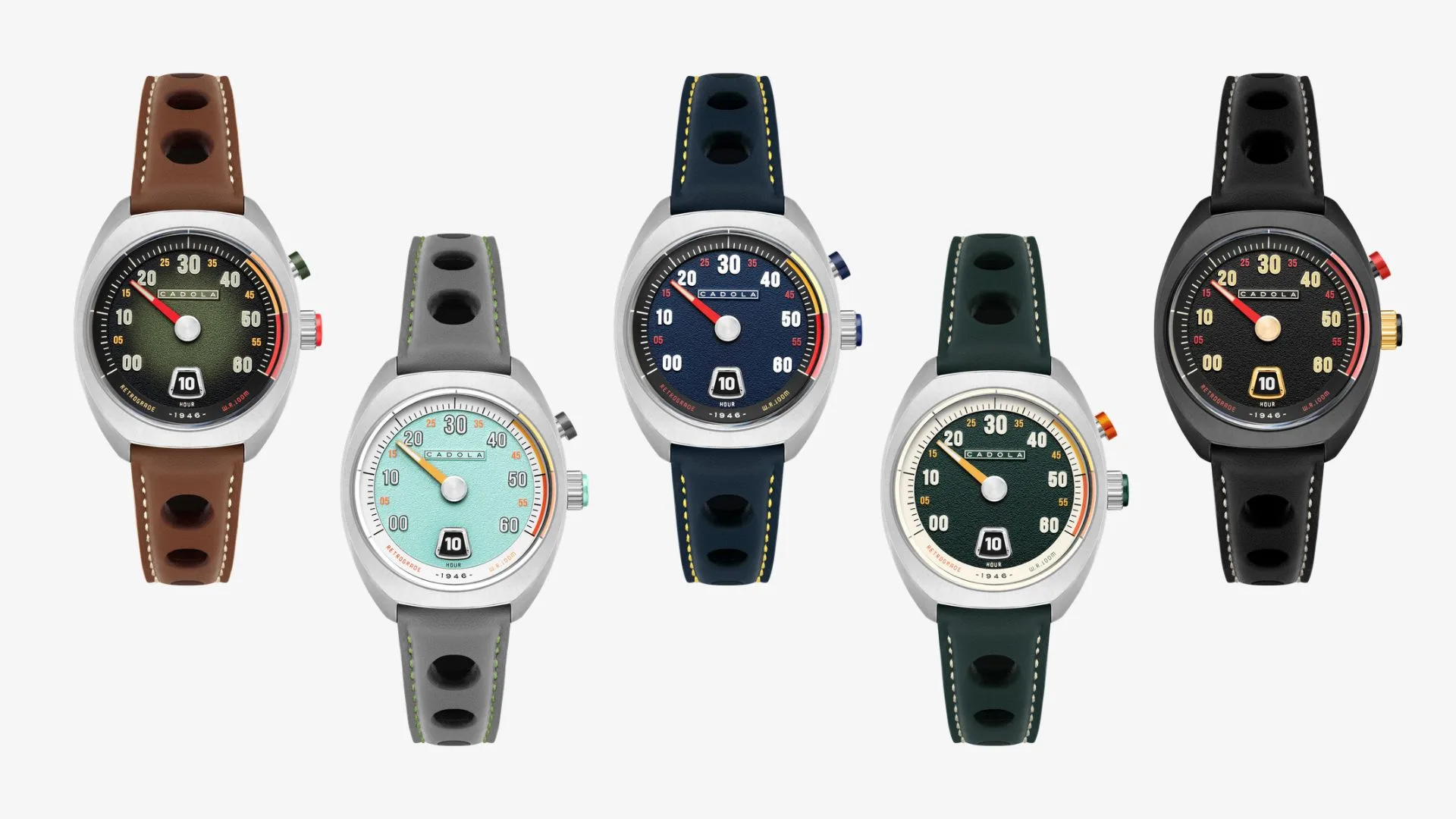 It is rated to 10 ATM, which is generous for a 40mm quartz watch on leather