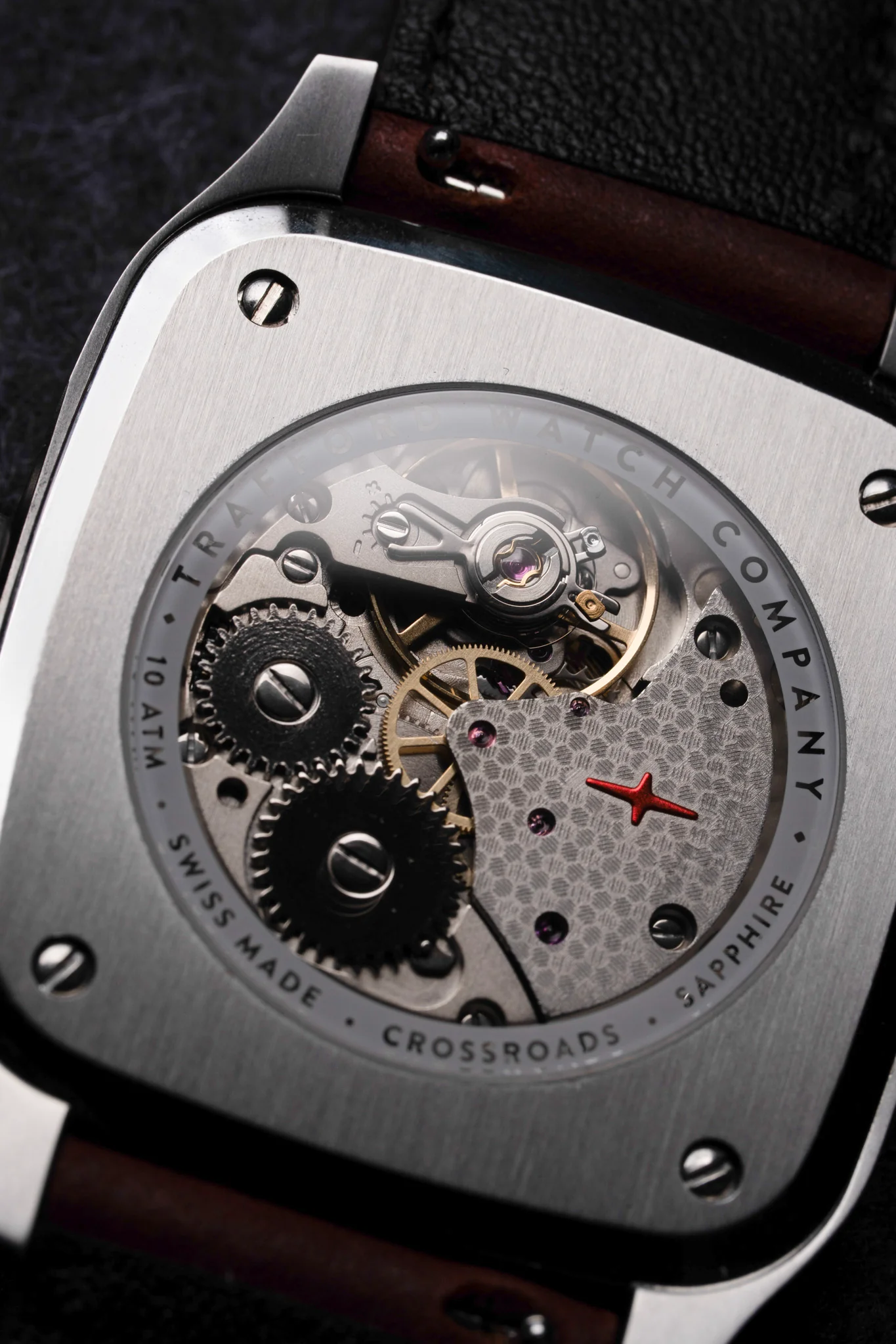 It uses the hand-wound Sellita SW-210, so it needs winding roughly every other day